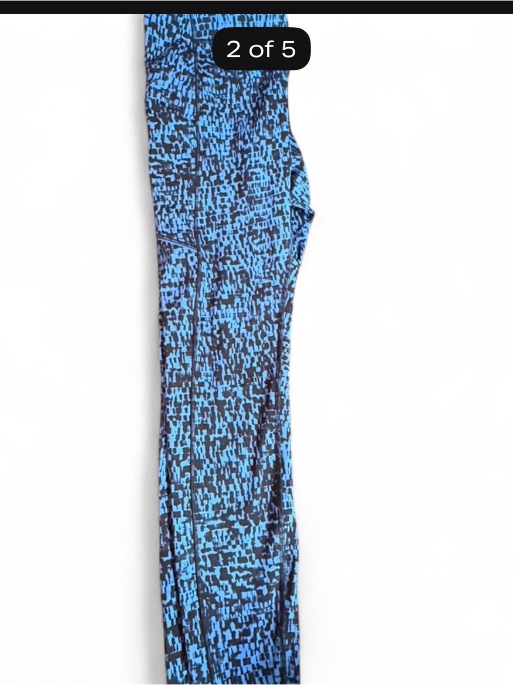 lululemon athletica Blue and Black Patterned Leggings